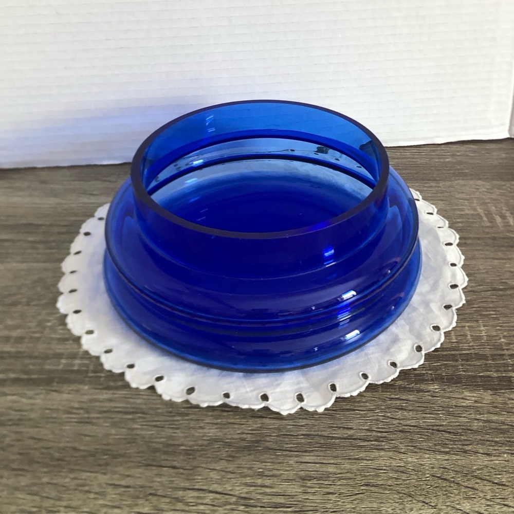 Handblown Cobalt Blue Glass Bowl